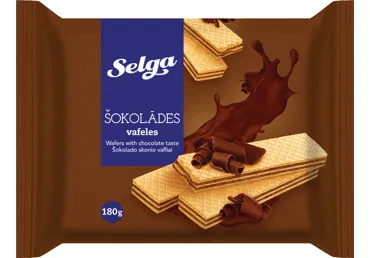 Vafeles SELGA ar šokolādes garšu 180g