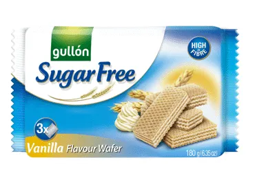 Vafeles vaniļas GULLON bez cukura 60g