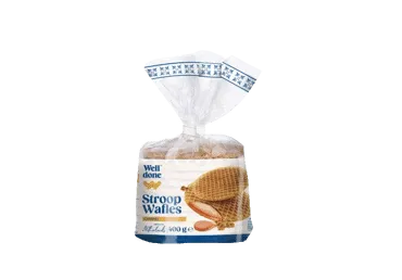 Vafeles WELL DONE karameļu 400g