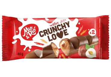 Vafeļu batoniņš MIO&RIO Crunchy Love 46g
