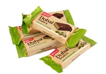 Vafeļu konfektes pistāciju Dubai PRESTIGE sver.