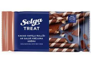 Vafeļu rullīši SELGA ar krējuma pildījumu 160g