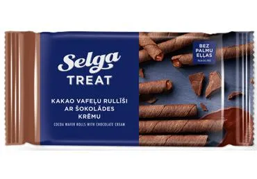 Vafeļu rullīši SELGA ar šokolādes krēma pildījumu 160g