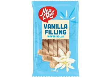 Vafeļu rullīši Rimi ar vaniļas pildījumu 280g