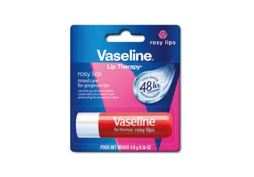 VASELINE Lūpu balzams, rosy 4,8g