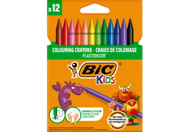 Vaska krītiņi BIC Plastidecor 12gab.