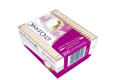 Vates kociņi CLEANIC Silk Effect 200gab.