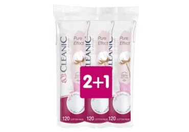 Vates plāksnītes CLEANIC Pure Effect 3x120gb
