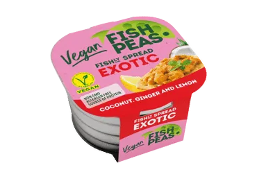 Vegānie zirņu proteīna gabaliņi eksotiskajā mērcē FISH PEAS 125g