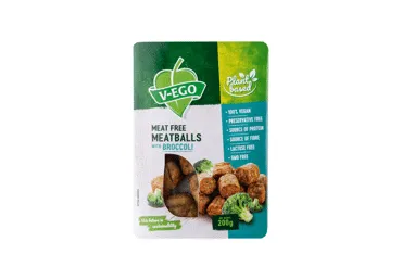 Vegānu bumbiņas ar brokoļiem V-EGO 200g