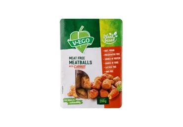 Vegānu bumbiņas ar burkāniem V-EGO 200g