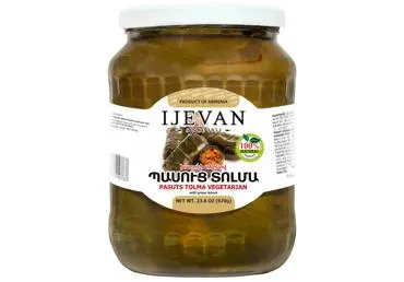 Veģetāra armēņu dolma vīnogu lapās IJEVAN 670g