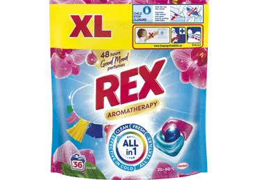 Veļas mazgājamās kapsulas REX AT Orchid Color 36m.r.