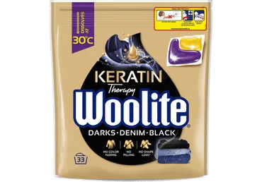 Veļas mazgājamās kapsulas WOOLITE Dark 33m.r.