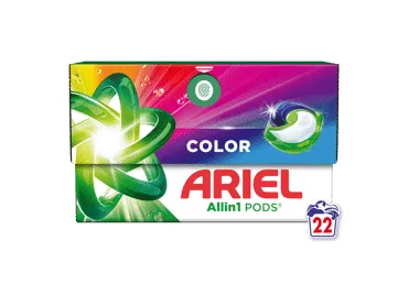 Veļas mazgāšanas kapsulas ARIEL Color 22gb