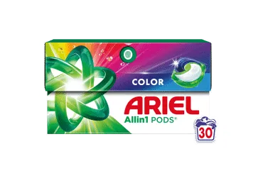 Veļas mazgāšanas kapsulas Ariel Color 30gb