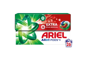 Veļas mazgāšanas kapsulas ARIEL Extra Clean 26gb
