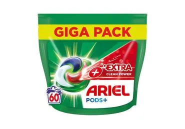 Veļas mazgāšanas kapsulas ARIEL Extra Clean 60gb
