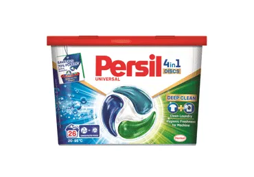 Veļas mazgāšanas kapsulas PERSIL Discs Regular 26m.r.