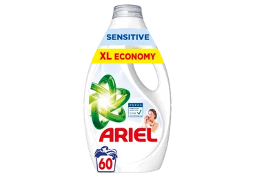 Veļas mazgāšanas līdzeklis ARIEL Sensitive 60m.r. 2,7L