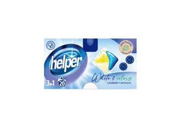 Veļ.mazg.kaps.HELPER Whites+Colors 20gb.