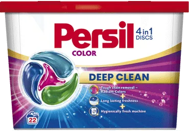 Veļas mazgāšanas kapsulas PERSIL Discs Color 22m.r.