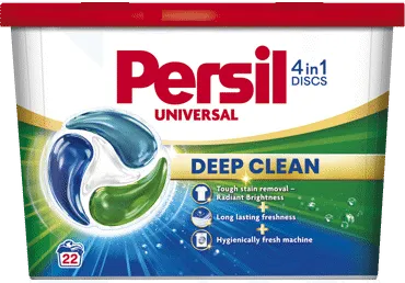 Veļas mazgāšanas kapsulas PERSIL Discs Universal 22m.r.