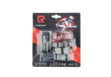 Velosipēda lukturu komplekts CORUBA BB-1059