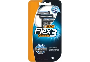 Vienreizējie skuvekļi BIC FLEX 3 3gab.