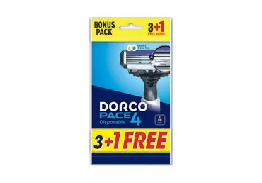 Vienreizējie skuvekļi DORCO Pace 4 vīr.4gab.