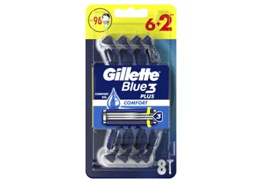 Vienreizējie skuvekļi GILLETTE BLUE 3 6+2gab.