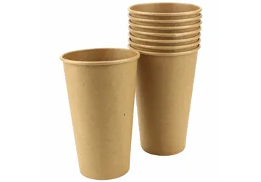 Vienreizl.glāzes brūnas ILAJA 10gb.300ml