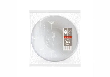 Vienreizlietojamās bļodas baltas ILAJA 20gb.470ml