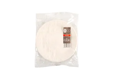 Vienreizl.šķīvji balti ILAJA 20gab.18cm