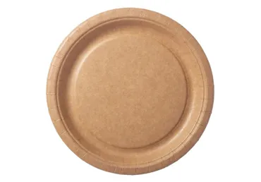 Vienreizl.šķīvji brūni ILAJA 10gab.23cm