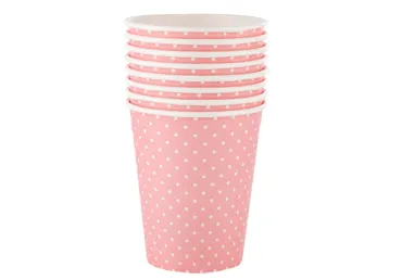 Vienr.krūzes rozā ILAJA 8gab.250ml