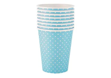 Vienr.krūzes zilas  ILAJA 8gab.250ml