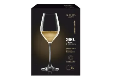Vīna glāzes AURORA Moments 360ml 4gab.