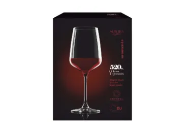 Vīna glāzes AURORA Moments 520ml 4gab.