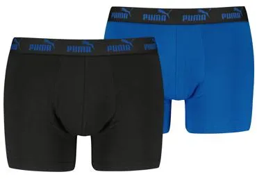 Vīriešu bokseršorti PUMA 2gab. melni zili S