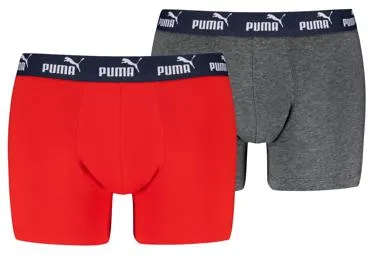 Vīriešu bokseršorti PUMA 2gab. sarkani pelēki XL