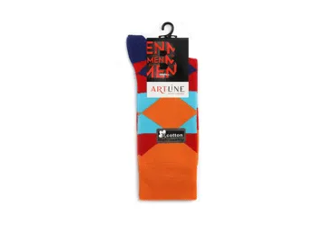 Vīriešu klasiskās zeķes BISOKS 12261 oranžas 43-46