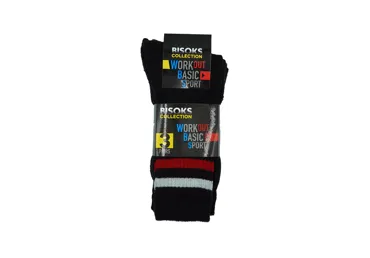 Vīriešu sporta zeķes BISOKS 11011M 3pāri 39-42