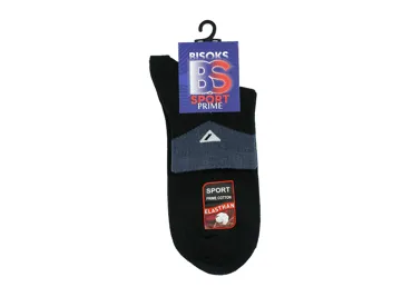 Vīriešu sporta zeķes BISOKS 12431 melnas 39-42