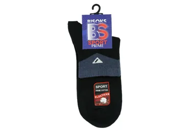 Vīriešu sporta zeķes BISOKS 12431 melnas 43-46
