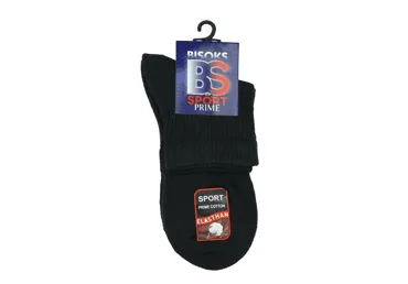 Vīriešu sporta zeķes BISOKS 12434 melnas 39-42