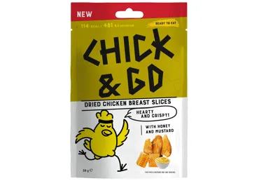 Vītināta cāļa uzkoda Honey&Mustard ar saldinātājiem 30g