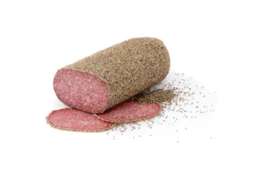 Vītināta Salami desa CASAPONSA ar pipariem sver.