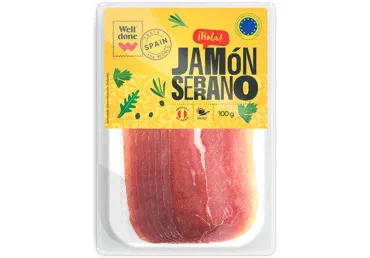 Vītināts cūkgaļas šķiņķis Jamon Serrano WELL DONE 100g