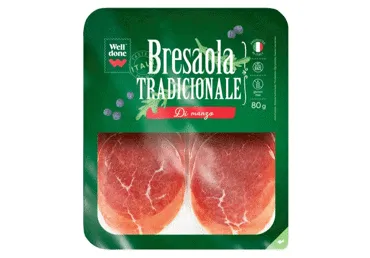 Vītināts liellopa šķiņķis Bresaola WELL DONE 80g